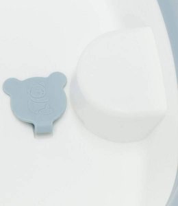 Springos Wanienka dla dzieci silikonowa składana miętowo-biała UNIWERSALNY 10