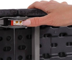 Springos Stół składany cateringowy 180 cm bankietowy stolik ogrodowy, turystyczny walizka czarna UNIWERSALNY 14