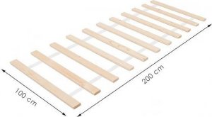 Springos Stelaż do łóżka drewniany 100x200 cm z listew UNIWERSALNY 12