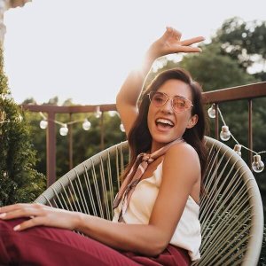 Springos Owalne krzesło ogrodowe, wys. 87 cm rattanowy fotel ażurowy szare UNIWERSALNY 19