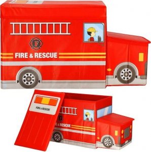 Springos Kosz do przechowywania zabawek pojemnik wóz strażacki UNIWERSALNY 1