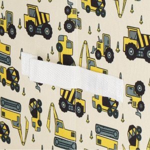 Springos Pudełko do przechowywania zabawek 42x32x30cm organizer zamykany, koparki UNIWERSALNY 4