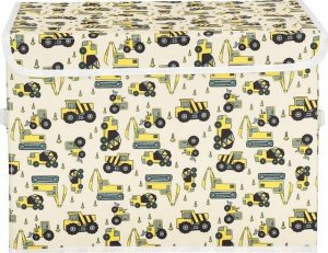 Springos Pudełko do przechowywania zabawek 42x32x30cm organizer zamykany, koparki UNIWERSALNY 8