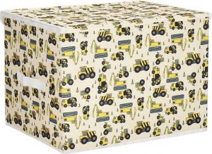 Springos Pudełko do przechowywania zabawek 42x32x30cm organizer zamykany, koparki UNIWERSALNY 9