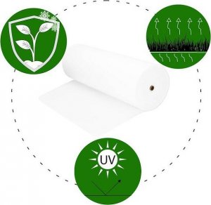 Springos Agrowłóknina zimowa 70g/m2 otulina gruba 100x1,6m biała UNIWERSALNY 2