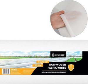Springos Agrowłóknina zimowa 70g/m2 otulina gruba 100x1,6m biała UNIWERSALNY 8