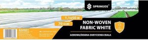 Springos Agrowłóknina zimowa 70g/m2 otulina gruba 50x1,1m biała UNIWERSALNY 5