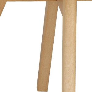 Springos Krzesło skandynawskie 4 szt. do kuchni salonu jadalni Verde tapicerowana poduszka białe UNIWERSALNY 4