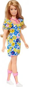 Lalka Barbie Mattel Fashionistas 208 z zespołem Downa ubrana w kwiecistą sukienkę FBR37 (HJT05) 1