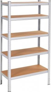 Springos Regał metalowy z 5 półkami 180x90x40cm 875kg do garażu, piwnicy UNIWERSALNY 2