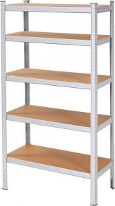 Springos Regał metalowy z 5 półkami 180x90x40cm 875kg do garażu, piwnicy UNIWERSALNY 3