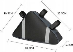 Torba na rower Sakwa rowerowa z odblaskiem 1,5 l 5