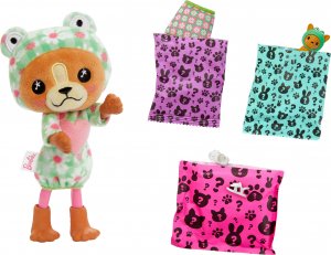 Lalka Barbie Mattel Cutie Reveal Chelsea Piesek-Żaba Seria Kostiumy Zwierzaczki HRK29 2