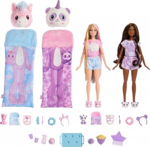 Lalka Barbie Mattel Cutie Reveal Piżama party zestaw HRY15 1