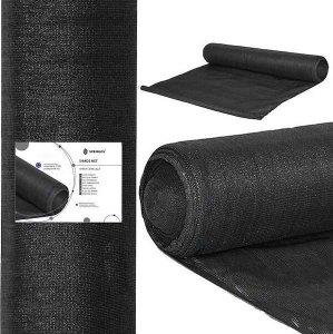 Springos Siatka cieniująca 90% osłonowa 1,5x50m czarna UNIWERSALNY 5