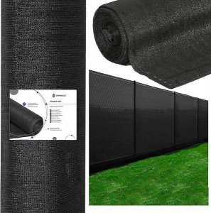 Springos Siatka cieniująca 90% osłonowa 1,5x50m czarna UNIWERSALNY 6