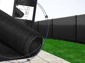 Springos Siatka cieniująca 90% osłonowa 1,5x50m czarna UNIWERSALNY 7