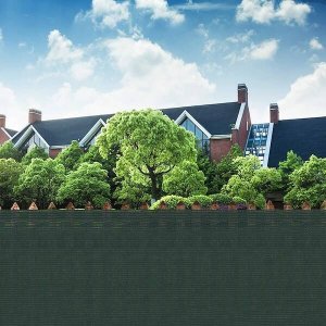 Springos Siatka cieniująca 90% osłonowa 1x50m zielona 200 szt. opasek zaciskowych UNIWERSALNY 5