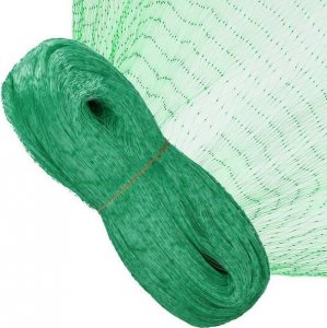 Springos Siatka na ptaki zabezpieczająca ochronna 10x20 m z szpilkami mocującymi 20 szt. zielona UNIWERSALNY 2