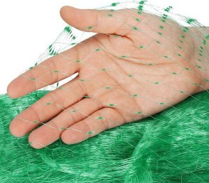 Springos Siatka na ptaki zabezpieczająca ochronna 10x20 m z szpilkami mocującymi 20 szt. zielona UNIWERSALNY 5