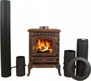 ATENA PIEC ŻELIWNY PIECYK KOZA KOMINEK ATENA 9KW - DOSTAWA + SZYBA GRATIS 8