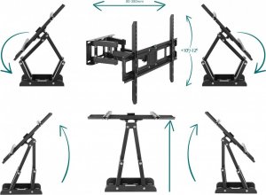 VETOUSON Uchwyt wieszak na telewizor TV 55 60 65 75 cali VX-610A 3