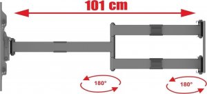 VETOUSON 101cm Długi narożny uchwyt do telewizora TV 40-65" 30kg wieszak TV VX-407B 19
