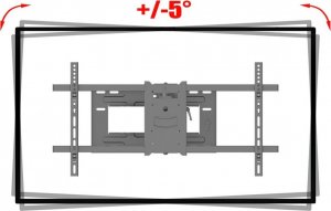 VETOUSON 101cm Długi narożny uchwyt do telewizora TV 40-65" 30kg wieszak TV VX-407B 9