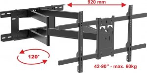 VETOUSON 92cm Długi uchwyt do telewizora wieszak TV 90" 86 85 75 70 65 58 55 50 4360kg VX-409 2