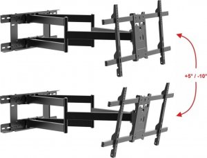 VETOUSON 92cm Długi uchwyt do telewizora wieszak TV 90" 86 85 75 70 65 58 55 50 4360kg VX-409 7