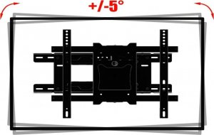 VETOUSON Długi 92cm uchwyt na telewizor Wieszak TV 26-65" 40kg VX-408A 2