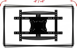 VETOUSON 83cm Długi Uchwyt do telewizora 32-65 cali VX-430A Wieszak TV do telewizora 12
