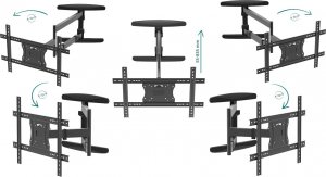 VETOUSON 83cm Długi Uchwyt do telewizora 32-65 cali VX-430A Wieszak TV do telewizora 3