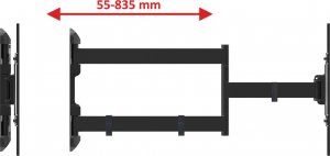 VETOUSON 83cm Długi Uchwyt do telewizora 32-65 cali VX-430A Wieszak TV do telewizora 5
