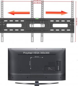 VETOUSON Extra Mocny Uchwyt na Telewizor 65 cali 75 cali 85 cali VX-424B 4