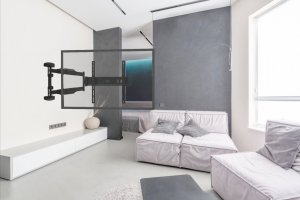 VETOUSON 71cm Długi Uchwyt do telewizora 26-60" VX-420 Wieszak TV obrotowy 12