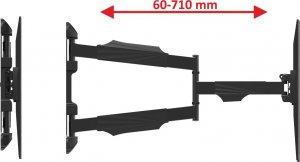 VETOUSON 71cm Długi Uchwyt do telewizora 26-60" VX-420 Wieszak TV obrotowy 5