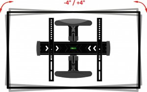 VETOUSON 71cm Długi Uchwyt do telewizora 26-60" VX-420 Wieszak TV obrotowy 8