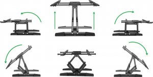 VETOUSON Ultra Mocny Uchwyt do Telewizora 32-80 cali Wieszak TV z maskownicami VX-645 B 14