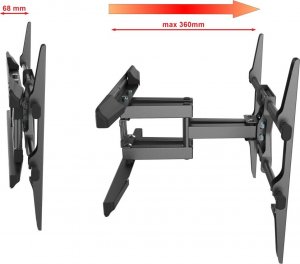 VETOUSON Ultra Mocny Uchwyt do Telewizora 32-80 cali Wieszak TV z maskownicami VX-645 B 15