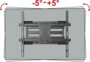 VETOUSON Ultra Mocny Uchwyt do Telewizora 32-80 cali Wieszak TV z maskownicami VX-645 B 4