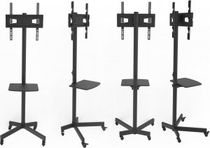 VETOUSON Mobilny Podłogowy STOJAK TV KLA-44 Stojak na telewizor z półką Uniwersalny 3