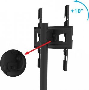 VETOUSON Mobilny Podłogowy STOJAK TV KLA-44 Stojak na telewizor z półką Uniwersalny 6