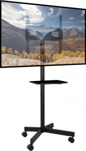 VETOUSON Mobilny Podłogowy STOJAK TV KLA-44 Stojak na telewizor z półką Uniwersalny 8