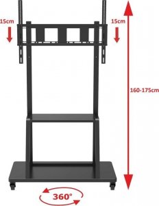 VETOUSON Stojak na monitor interaktywny lub telewizor 55-110" KART-110 Stojak do monitora interaktywnego 4