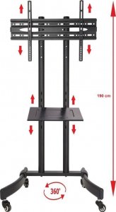 VETOUSON WYSOKI 190cm stojak na telewizor TV stojak do TV 32-70" KART-8 5