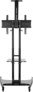 VETOUSON Stojak TV Stojak na Telewizor Podłogowy KART-714A Stojak do Telewizora 32 42 43 48 50 55 60 65 70 cali 11