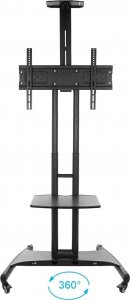 VETOUSON Stojak TV Stojak na Telewizor Podłogowy KART-714A Stojak do Telewizora 32 42 43 48 50 55 60 65 70 cali 12