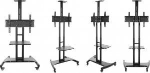 VETOUSON Stojak TV Stojak na Telewizor Podłogowy KART-714A Stojak do Telewizora 32 42 43 48 50 55 60 65 70 cali 4