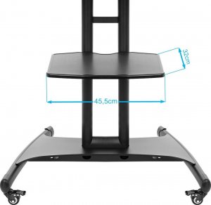 VETOUSON Stojak TV Stojak na Telewizor Podłogowy KART-714A Stojak do Telewizora 32 42 43 48 50 55 60 65 70 cali 7